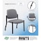 Boss Office Products Patient Guest Armless Chair, Black Steel Frame, Gray Antimicrobial Vinyl, 300 lb Capacity B9595AM-GY - alternate 5